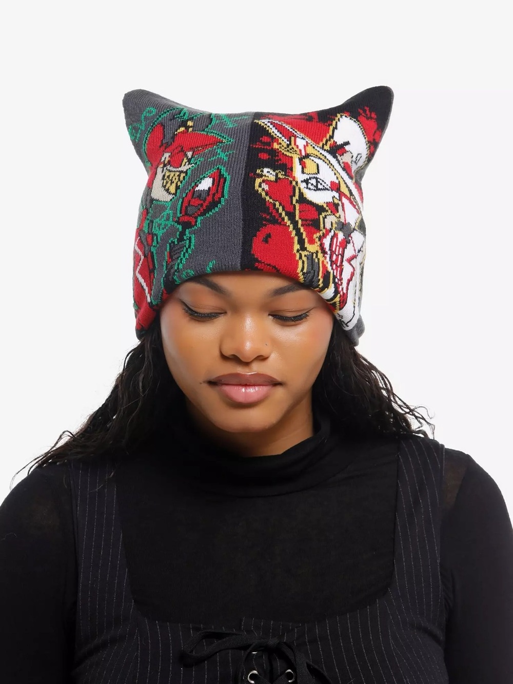 Hazbin Hotel Alastor Vs. Lucifer Beanie Hot‎ Topic